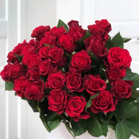 MF1026 - Букет из 35 красных роз - фото moscowflorist.ru