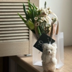 MF3020 - Цветочный кулек с тюльпанами (продажа от 3 шт.) фото №3 - moscowflorist.ru