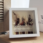 MF3025 - Коллаж из сухоцветов в декоративной рамке фото №3 - moscowflorist.ru