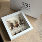 MF3025 - Коллаж из сухоцветов в декоративной рамке фото №2 - moscowflorist.ru