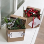 MF5322 - Коробочки крафт с новогодним декором фото №3 - moscowflorist.ru