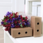 MF5543 - Фирменный футляр с красно-синими цветами картинка №4 - moscowflorist.ru MF5543 - Фирменный футляр с красно-синими цветами фото №4 - moscowflorist.ru