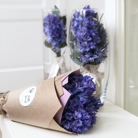 MF5835 - Гиацинт в вазе - фото moscowflorist.ru