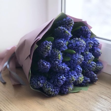MF1084 - Букет из 25 гиацинтов - фото moscowflorist.ru