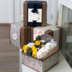 MF5037 - Вкусная посылка с желтыми розами и белым безе картинка №1 - moscowflorist.ru MF5037 - Вкусная посылка с желтыми розами и белым безе фото №1 - moscowflorist.ru