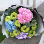 MF1107 - Яркий букет из гортензий и роз картинка №6 - moscowflorist.ru MF1107 - Яркий букет из гортензий и роз фото №6 - moscowflorist.ru