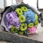 MF1107 - Яркий букет из гортензий и роз картинка №3 - moscowflorist.ru MF1107 - Яркий букет из гортензий и роз фото №3 - moscowflorist.ru