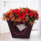 MF0672 - Винная сумка с оранжевыми цветами картинка №4 - moscowflorist.ru MF0672 - Винная сумка с оранжевыми цветами фото №4 - moscowflorist.ru