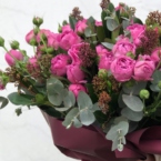 MF1125 - Яркий букет из кустовых пионовидных роз фото №3 - moscowflorist.ru