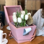 MF8104 - Серия коробок Panda Bowl с тюльпанами в асс.  фото №8 - moscowflorist.ru