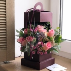 MF5748 - Цветочный фонарик с розовыми розами в асс. картинка №4 - moscowflorist.ru MF5748 - Цветочный фонарик с розовыми розами в асс. фото №4 - moscowflorist.ru
