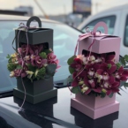 MF5749 - Цветочный фонарик с орхидеями  фото №5 - moscowflorist.ru