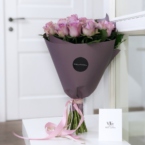 MF1144 - Букет из 19 сиреневых роз картинка №5 - moscowflorist.ru MF1144 - Букет из 19 сиреневых роз фото №5 - moscowflorist.ru