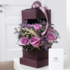 MF5751 - Коробочка-фонарик с сиреневой розой картинка №6 - moscowflorist.ru MF5751 - Коробочка-фонарик с сиреневой розой фото №6 - moscowflorist.ru