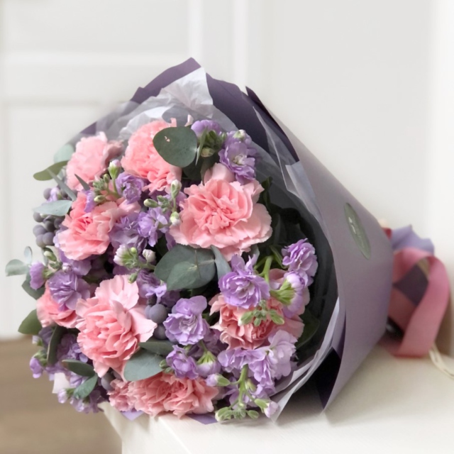 MF1148 - Ароматный розово-сиреневый букет без роз фото - moscowflorist.ru
