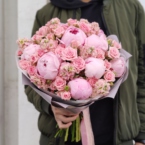 MF1151 - Букет с розовыми пионами картинка №5 - moscowflorist.ru MF1151 - Букет с розовыми пионами фото №5 - moscowflorist.ru