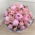 MF1151 - Букет с розовыми пионами картинка №2 - moscowflorist.ru MF1151 - Букет с розовыми пионами фото №2 - moscowflorist.ru