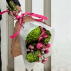 MF1164 - Яркий фактурный букет с пионовидными розами фото №3 - moscowflorist.ru