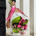 MF1164 - Яркий фактурный букет с пионовидными розами фото №4 - moscowflorist.ru