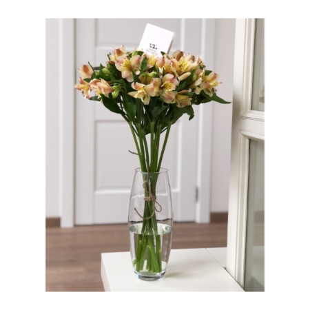 MF5577 - Фирменный футляр-коробка с пышной альстромерией - фото moscowflorist.ru