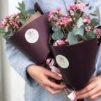 MF1185 - Букеты-комплименты с вакслауэром и эвкалиптом фото №1 - moscowflorist.ru