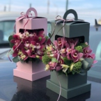 k5749 - Фирменный фонарик с орхидеями в асс. (от 5 шт.) фото №3 - moscowflorist.ru