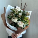 MF1404 - Сезонный букет с ароматной розой коллекции Morse фото №2 - moscowflorist.ru