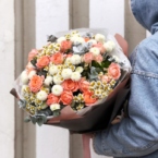 MF1334 - Кружевной букет из нежных ромашек и роз картинка №3 - moscowflorist.ru MF1334 - Кружевной букет из нежных ромашек и роз фото №3 - moscowflorist.ru