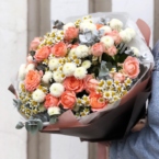 MF1334 - Кружевной букет из нежных ромашек и роз картинка №2 - moscowflorist.ru MF1334 - Кружевной букет из нежных ромашек и роз фото №2 - moscowflorist.ru