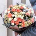 MF1334 - Кружевной букет из нежных ромашек и роз картинка №1 - moscowflorist.ru MF1334 - Кружевной букет из нежных ромашек и роз фото №1 - moscowflorist.ru