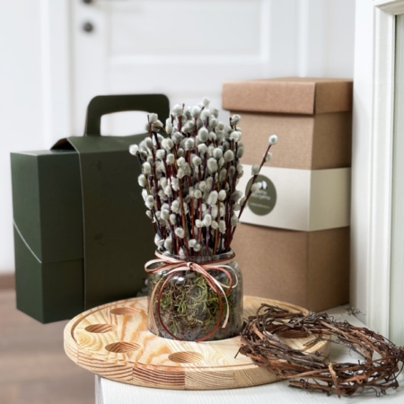 MF5429 - Магия круга серии Алхимия с вербой - фото moscowflorist.ru