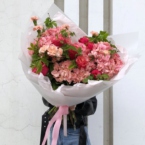 MF1336 - Букет из роз и гортензий картинка №3 - moscowflorist.ru MF1336 - Букет из роз и гортензий фото №3 - moscowflorist.ru