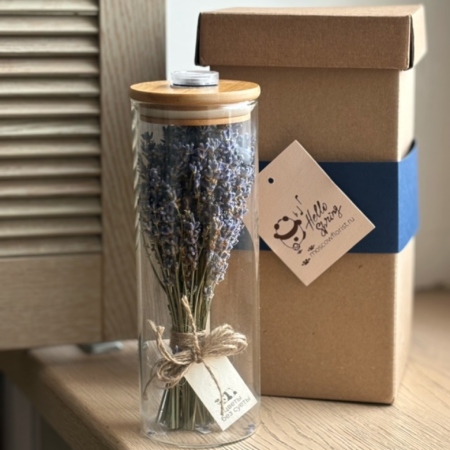 MF5875 - Лавандовая Ваза-огонек с подсветкой (продажа от 2 шт) - фото moscowflorist.ru