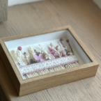 MF3059 - Коллаж панно из сухоцветов пудрово-розовый фото №2 - moscowflorist.ru