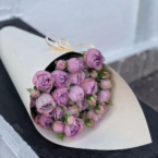 MF1510 - Фирменный кулек с кустовой винтажной розой  фото №2 - moscowflorist.ru