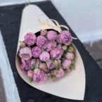 MF1510 - Фирменный кулек с кустовой винтажной розой  фото №1 - moscowflorist.ru